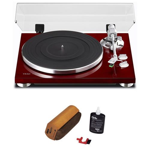 Teac 2-Speed Analog Turntable 14-TN-300 with Cleaning Bundle