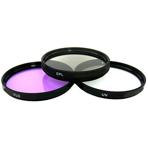 52mm UV, Polarizer & FLD Deluxe Filter kit (set of 3 + carrying case)