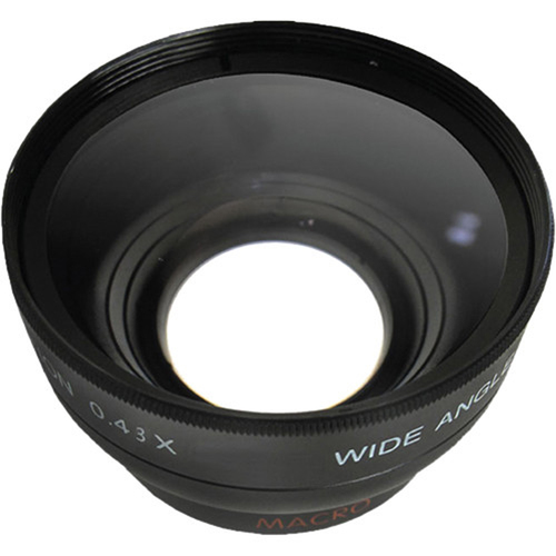 General Brand Pro .43x Wide Angle Lens w/ Macro 58mm Threading (Black)