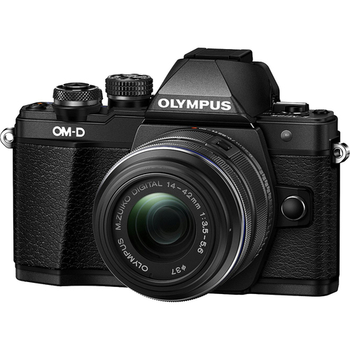 Olympus OM-D E-M10 Mark II Mirrorless Digital Camera w/14-42mm II R Lens Blk - OPEN BOX