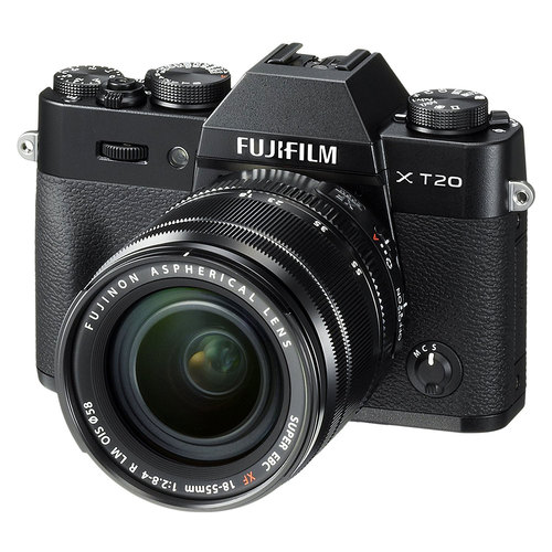 Fujifilm X-T20 Mirrorless Digital Camera w/ XF18-55mm F2.8-4.0 R LM OIS Lens Kit - Black