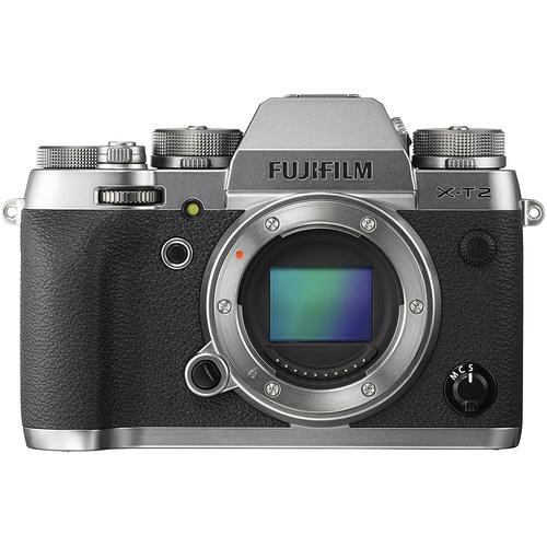 Fujifilm X-T2 24.3MP 4K Video OLED Viewfinder Mirrorless Digital Camera - Body - Silver