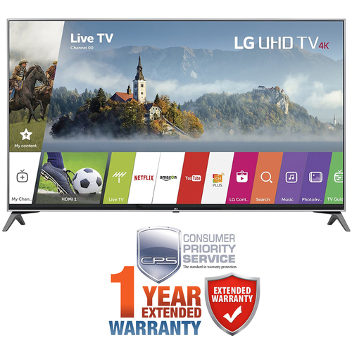 LG 55` Super UHD 4K HDR Smart LED TV 2017 Model with Additional 1 Year Warranty
