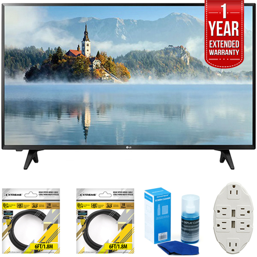 LG 43 inch Full HD 1080p LED TV 2017 Model 43LJ5000 with Extended Warranty Kit