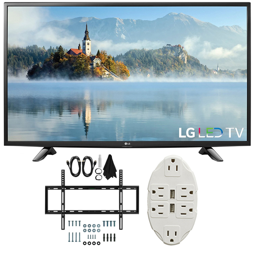 LG 49` 1080p Full HD LED TV 2017 Model 49LJ5100 with Wall Mount Bundle