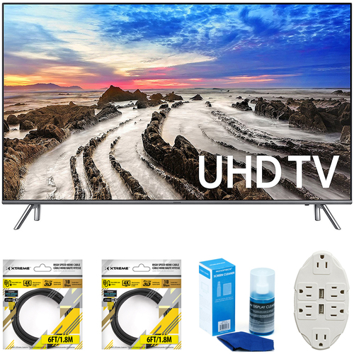Samsung 48.5` 4K Ultra HD Smart LED TV 2017 Model with Cleaning Bundle
