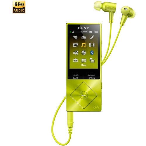 Sony NWA26HN 32GB Hi-Res Walkman Music Player w/Noise Cancelation - Yellow - OPEN BOX