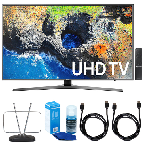 Samsung 65` 4K Ultra HD Smart LED TV (2017 Model) w/ TV Cut The Cord Bundle