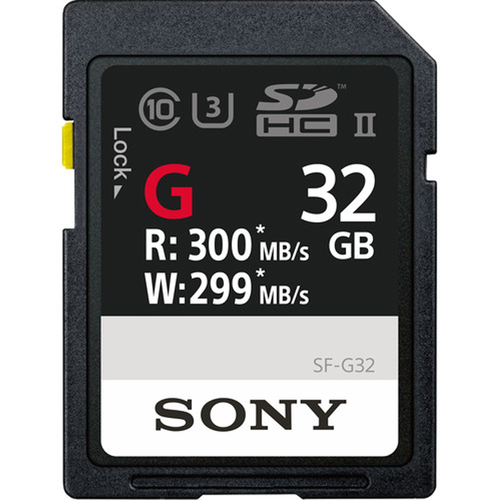 Sony SF-G Series 32GB UHS-II SD Memory Card (SF-G32/T1)