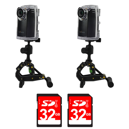 Brinno 2-Pack BCC200 Time Lapse HD Video Camera w/ 2-Pack 32GB Memory Card