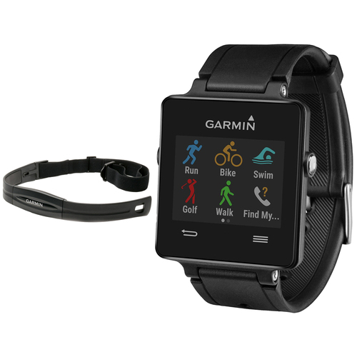 Garmin Vivoactive GPS-Enabled Fitness Smartwatch Black with Heart Rate Monitor