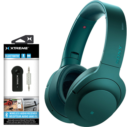 Sony MDR100 Wireless NC Headphones w/ Bluetooth 2-in-1 Wireless Audio Receiver