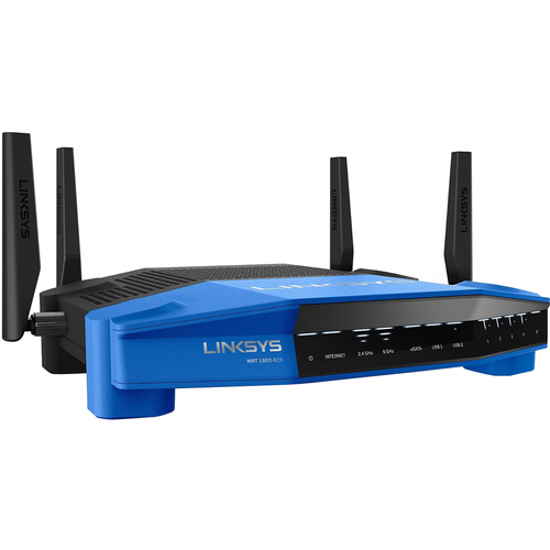 Linksys AC1900 Dual Band Wi-Fi Router with Ultra-Fast 1.6Ghz CPU - WRT1900ACS