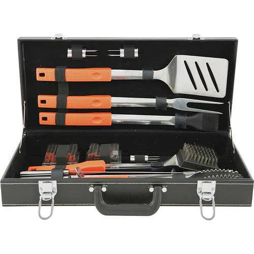 Mr Bar B Q 20-Piece Barbecue Tool Set with Attached Case - 94006X