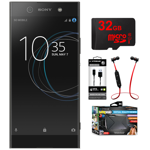 Sony XA1 Ultra 32GB 6-inch Smartphone Unlocked Black w/ 32GB Memory Card Bundle