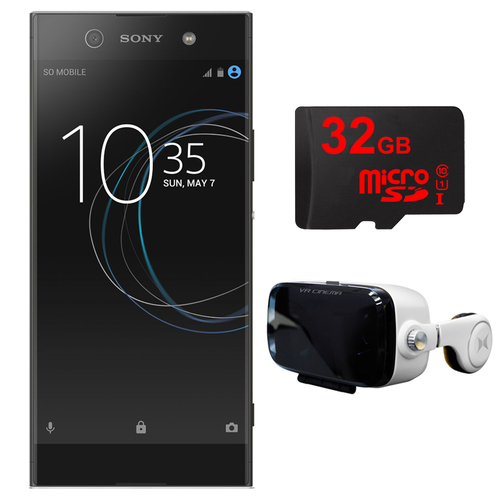 Sony XA1 Ultra 32GB 6-inch Smartphone, Unlocked (Black) w/ VR Accessory Bundle