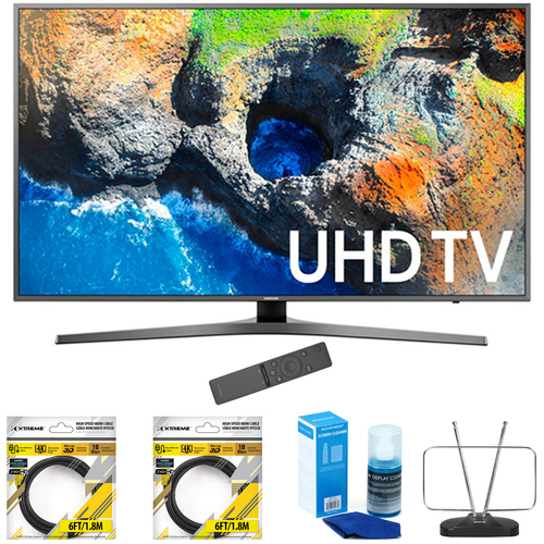 Samsung 48.5` 4K Ultra HD Smart LED TV 2017 Model with Cleaning Bundle