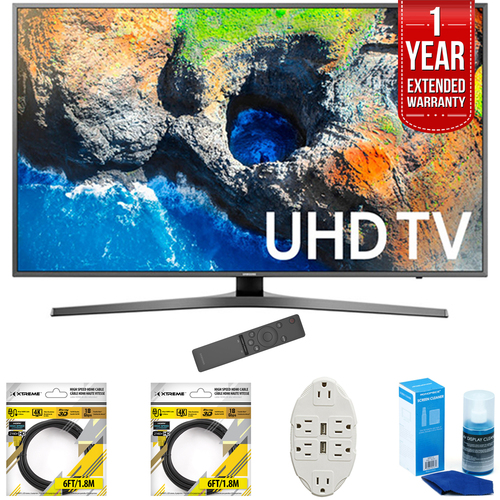 Samsung 48.5` 4K Ultra HD Smart LED TV 2017 Model with Extended Warranty Kit