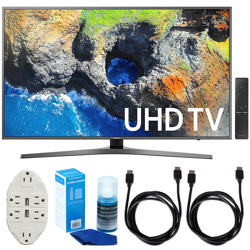 Samsung 54.6` 4K Ultra HD Smart LED TV (2017 Model) w/ Accessories Bundle