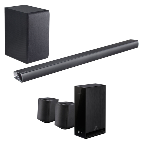 LG SJ5Y Wireless Sound Bar w/ 2.1ch Hi-Resolution Audio + Wireless Rear Speaker Kit