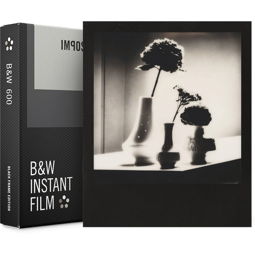 Impossible PRD-4517 Black & White Instant Film (Black Frame) for Polaroid 600-Type Cameras