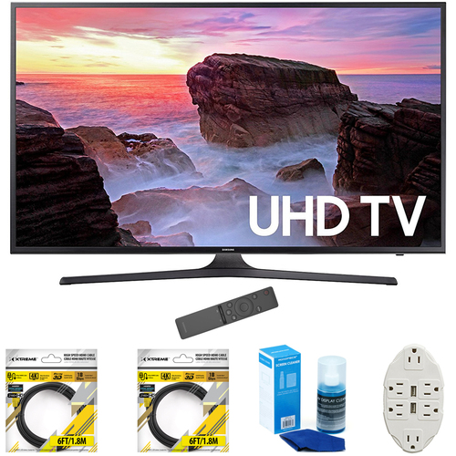 Samsung 50` 4K Ultra HD Smart LED TV 2017 Model with Cleaning Bundle