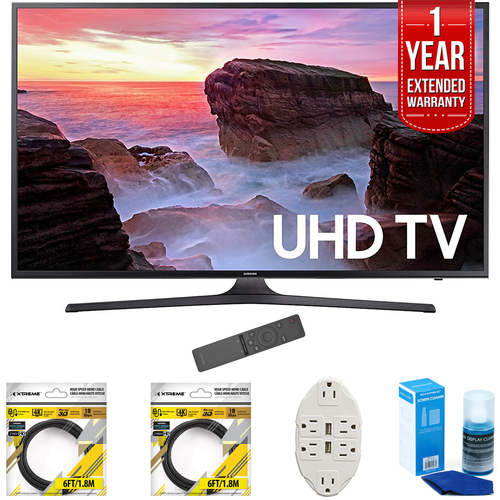 Samsung 50` 4K Ultra HD Smart LED TV 2017 Model with Extended Warranty Kit