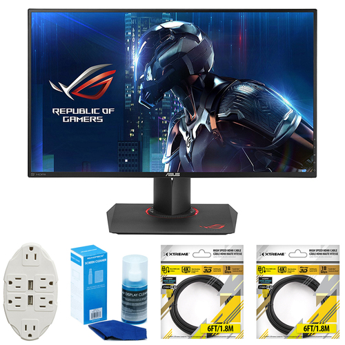 ASUS 27` 1440p IPS 165Hz WLED Eye Care Gaming Monitor w/ Accessories Bundle