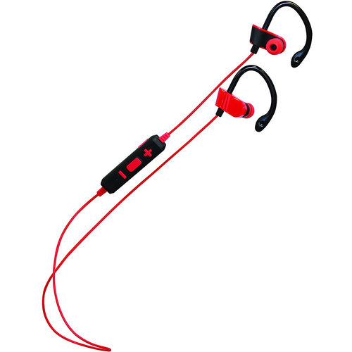 Lyrix Adrenaline Sport Clip Headphones Bluetooth Earbuds w/Mic (Red/Black) - OPEN BOX