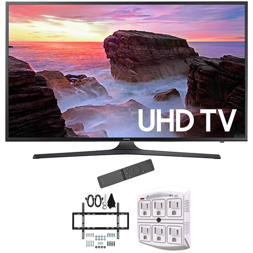Samsung 55` 4K Ultra HD Smart LED TV 2017 Model with Wall Mount Bundle