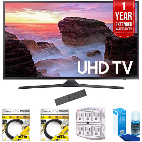 Samsung 55` 4K Ultra HD Smart LED TV 2017 Model with Extended Warranty Kit