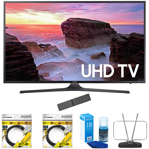 Samsung 65` 4K Ultra HD Smart LED TV 2017 Model with Cleaning Bundle