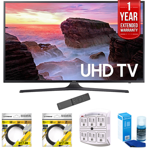 Samsung 65` 4K Ultra HD Smart LED TV 2017 Model with Extended Warranty Kit