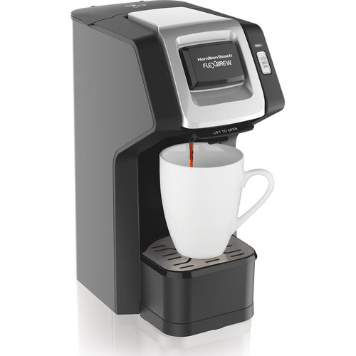 Hamilton Beach 49974 FlexBrew Single-Serve Coffee Maker for K-Cups and Ground Coffee - Black