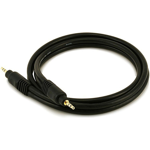 3.0 ft Premium 3.5mm Stereo Male to 3.5mm Stereo Male Gold Plated 22AWG Cable