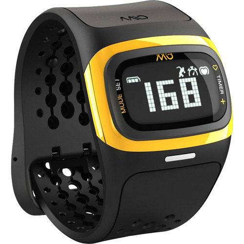 Mio Alpha 2 - Bluetooth Smart Heart Rate Watch - Yellow Trim (Unisex Strap) 58P-YLW