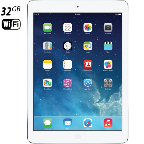 Apple iPad Air MF529LL/A (32GB, Wi-Fi + AT&T, White w Silver) - Certified Refurbished