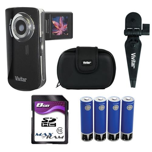 Vivitar DVR620 Digital Video Camera Accessory Kit (DVR620-BLK/KIT-AMX)