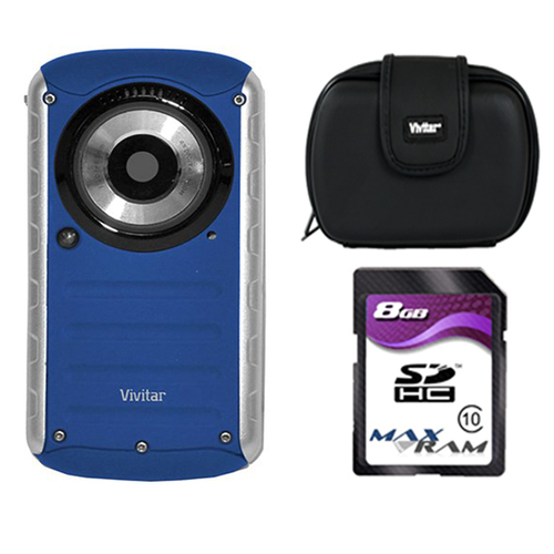 Vivitar Digital Video Camera Accessory Kit (DVR690-BLU/KIT-AMX)