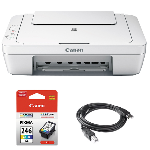 Canon Pixma All-In-One Color Printer, Scanner, Copier w/ Canon COLOR Ink Bundle