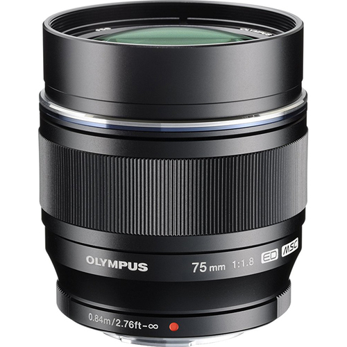 Olympus M.ZUIKO DIGITAL ED 75mm f1.8 (Black) Lens - V311040BU000