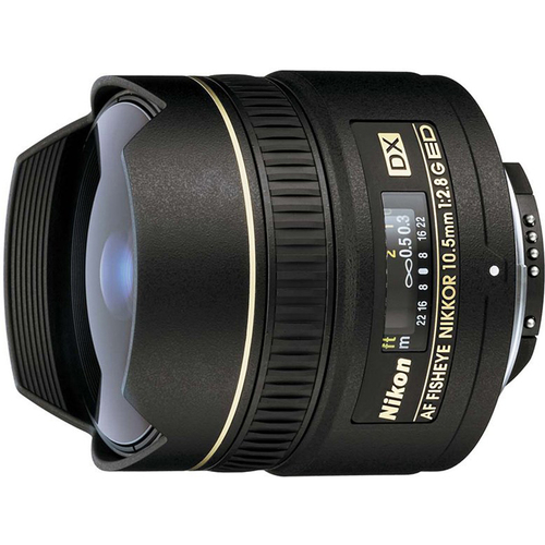 Nikon 10.5mm  F/2.8G ED-IFAF DX Fisheye-Nikkor Lens, With Nikon 5-Year USA Warranty