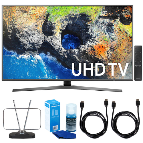 Samsung 40` UHD 4K HDR LED Smart HDTV (2017 Model) w/ TV Cut The Cord Bundle
