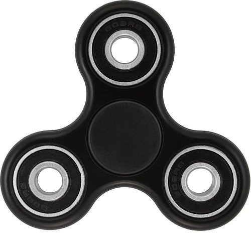 General Brand Fidget Spinner 3-Edge Tri-Spinner Hand Toy - Black