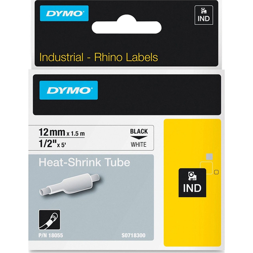 DYMO 1/2` Rhinopro Industrial Heat-Shrink Tube - 18055