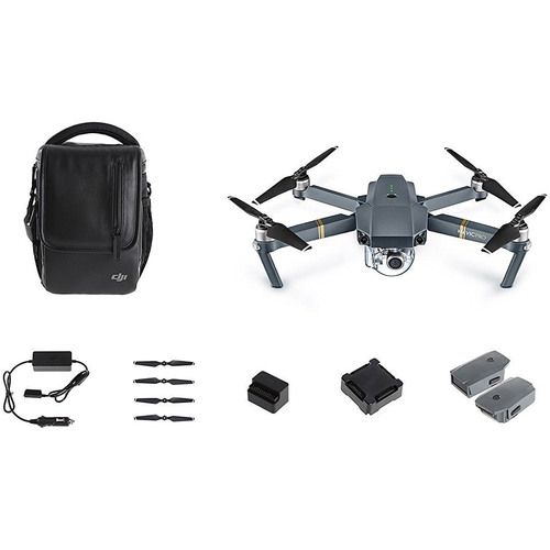 DJI Mavic Pro 4K Camera Quadcopter Drone Combo Pack/2 Extra Batteries - (OPEN BOX)