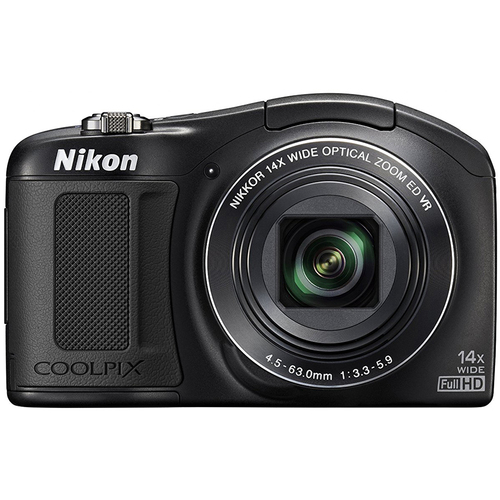 Nikon COOLPIX L620 18.1 MP CMOS Digital Camera 14x Zoom 1080p HD - Black - OPEN BOX