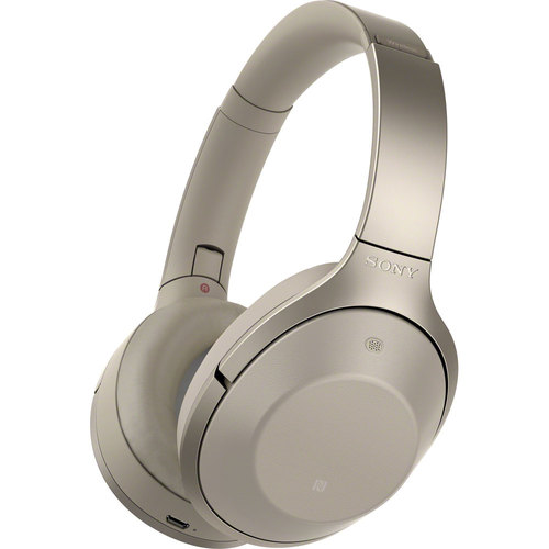 Sony MDR-1000X/C Hi-Res Bluetooth Noise Cancelling Headphones Gray-Beige - OPEN BOX