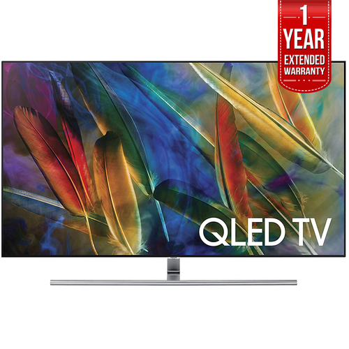 Samsung 75-Inch 4K Ultra HD Smart QLED TV QN75Q7FAM with Extended Warranty (2017 Model)