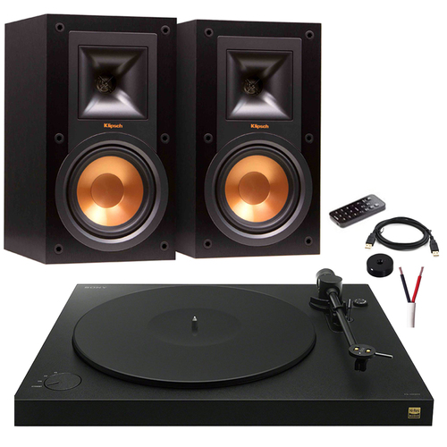 Sony PSHX500 Hi-Res USB Turntable with Klipsch R-15PM Powered Monitors Bundle